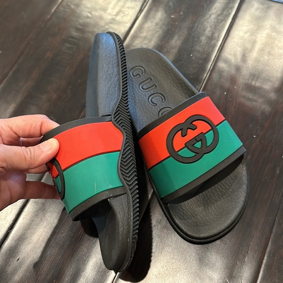 Gucci black-red-green slide size 36 or US 6 - Picture 7 of 11